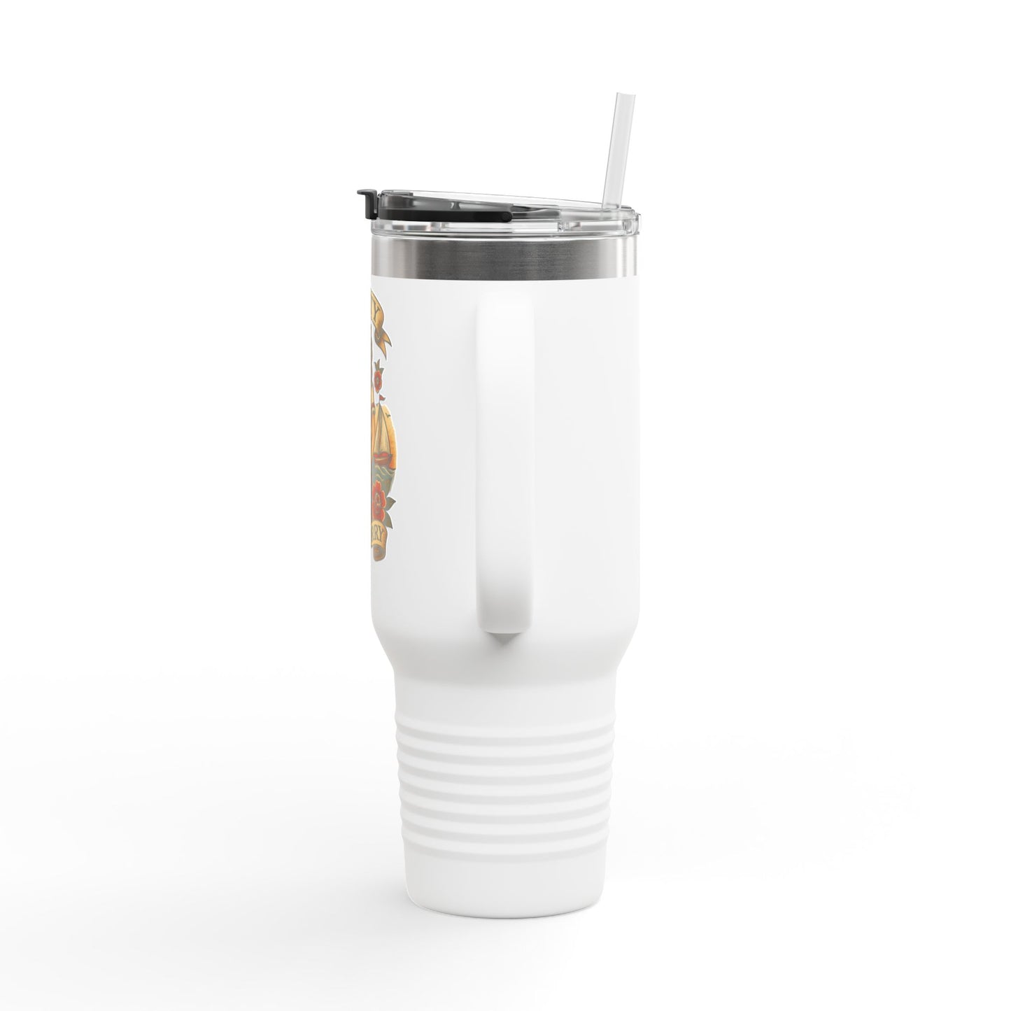Salty Not Sorry Insulated Travel Mug | 40oz, Travel Cup, Coffee Tumbler, Gift for Sailors, Summer Drinkware, Nautical Decor
