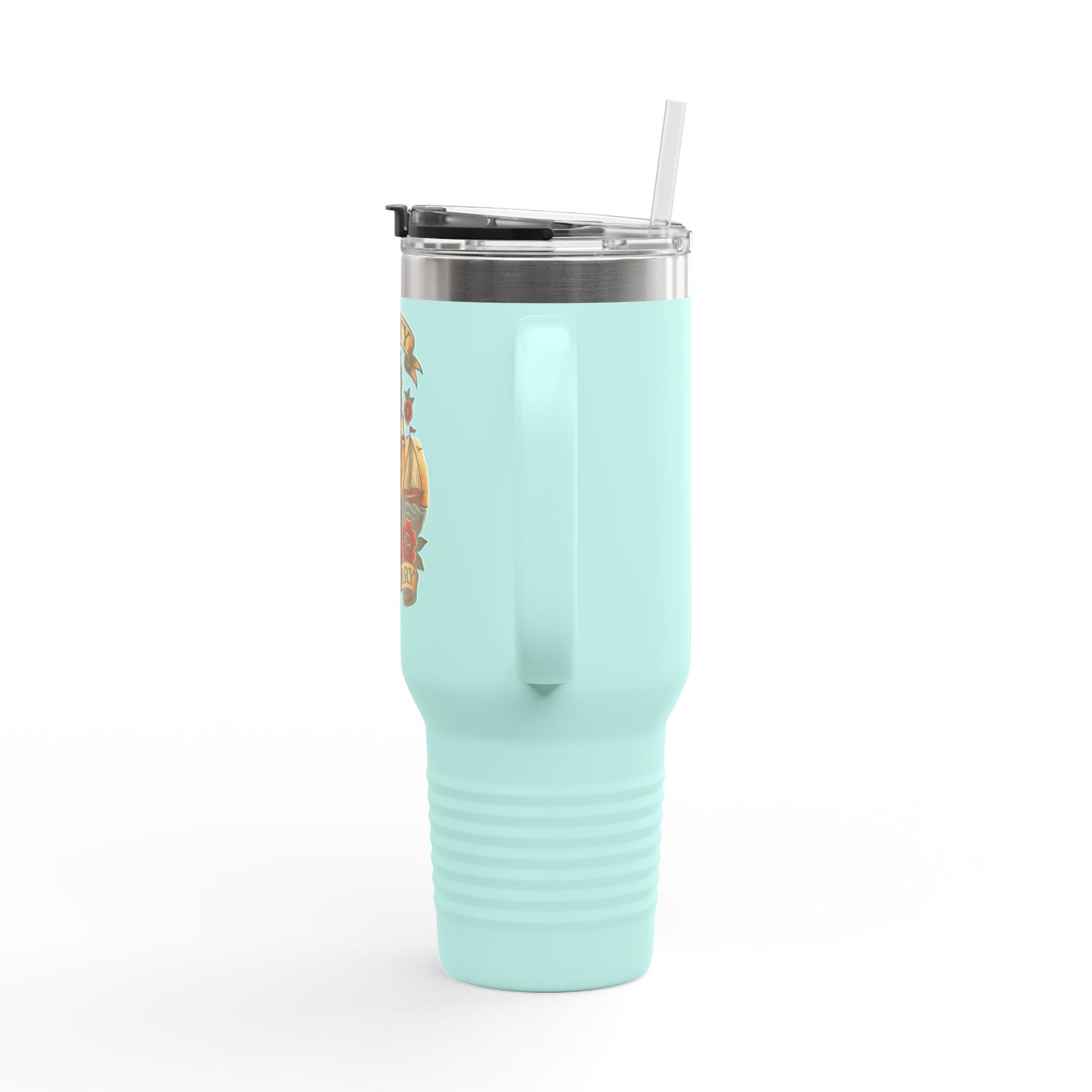 Salty Not Sorry Insulated Travel Mug | 40oz, Travel Cup, Coffee Tumbler, Gift for Sailors, Summer Drinkware, Nautical Decor