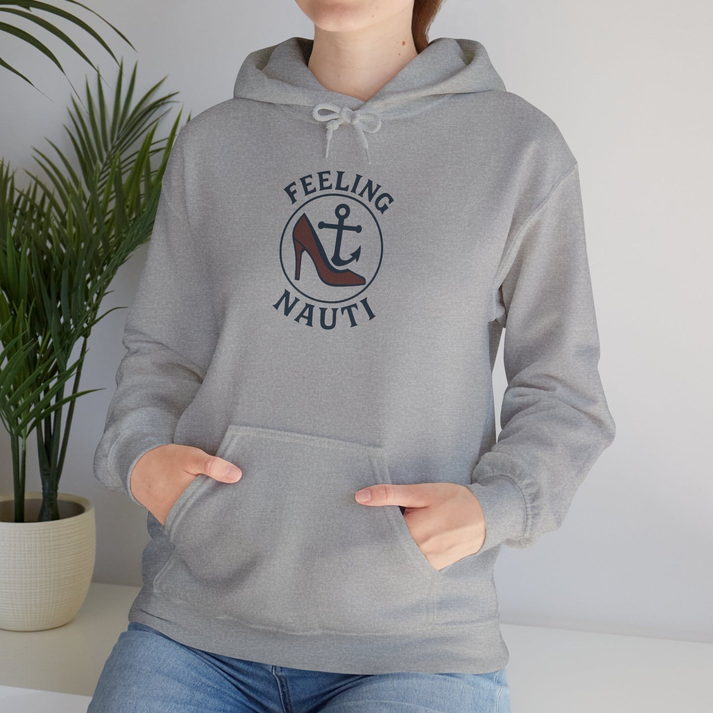Feeling Nauti Unisex Hoodie - Nautical Humor Sweatshirt, Sailing Gift, Beach Lover Apparel, Cozy Layering, Unique Gift Idea