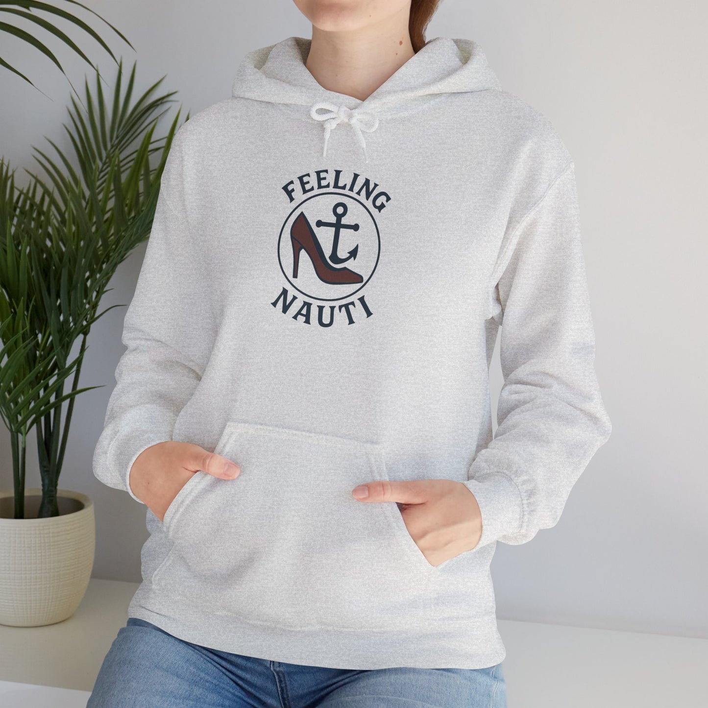Feeling Nauti Unisex Hoodie - Nautical Humor Sweatshirt, Sailing Gift, Beach Lover Apparel, Cozy Layering, Unique Gift Idea