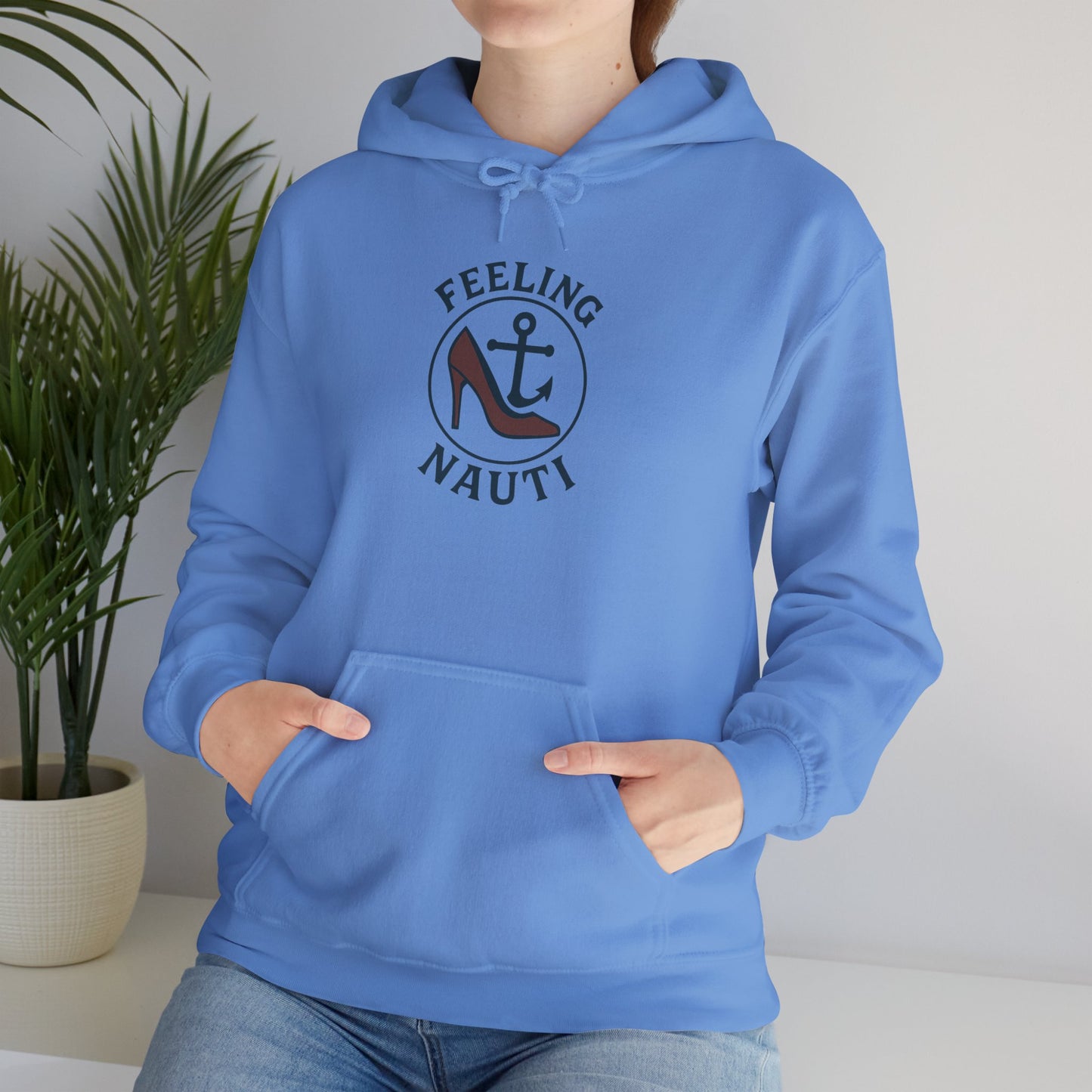 Feeling Nauti Unisex Hoodie - Nautical Humor Sweatshirt, Sailing Gift, Beach Lover Apparel, Cozy Layering, Unique Gift Idea