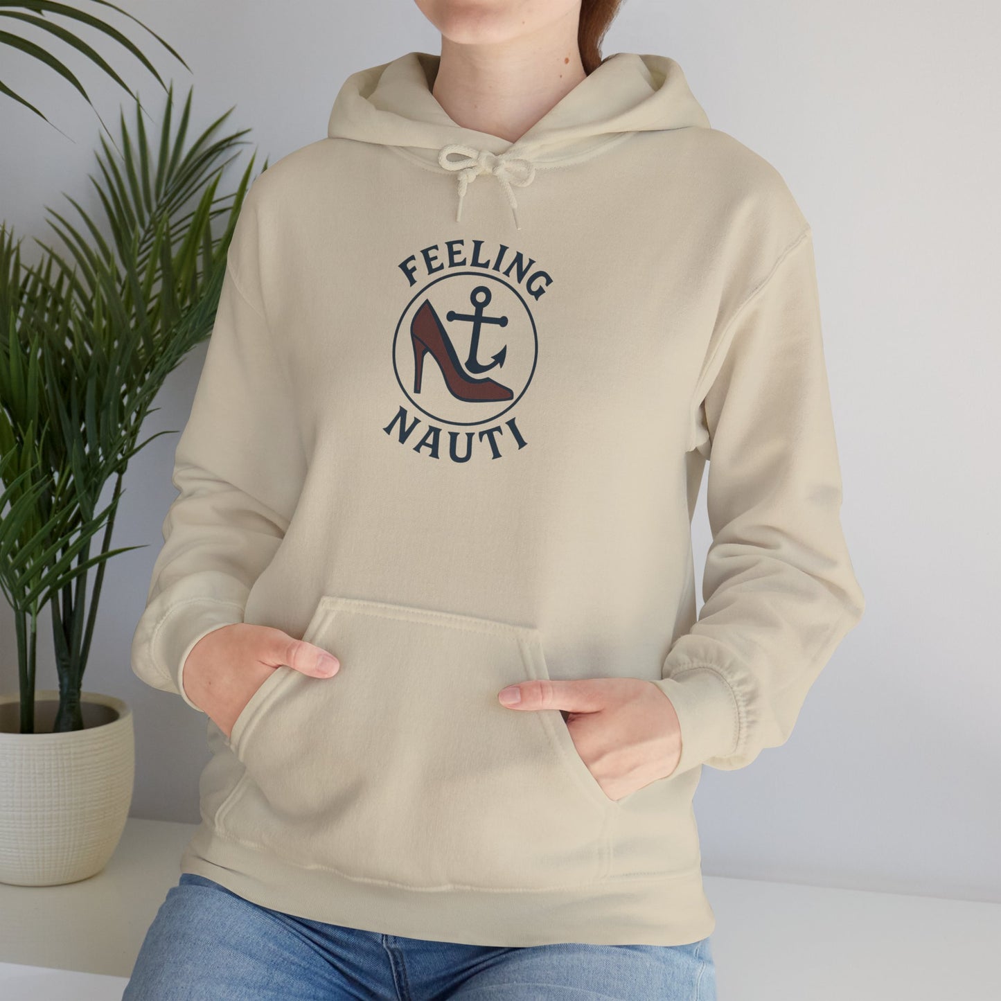 Feeling Nauti Unisex Hoodie - Nautical Humor Sweatshirt, Sailing Gift, Beach Lover Apparel, Cozy Layering, Unique Gift Idea