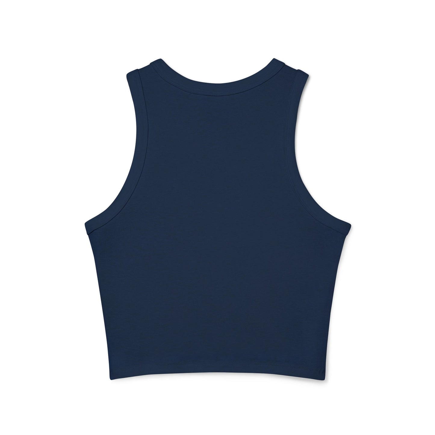 Salty Not Sorry Women's Micro Rib Racer Tank Top, Summer Crop Top, Nautical Inspired Apparel, Beachwear, Gift for Sailors, Casual Outfit