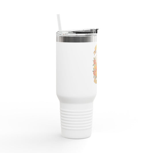 Salty Not Sorry Insulated Travel Mug | 40oz, Travel Cup, Coffee Tumbler, Gift for Sailors, Summer Drinkware, Nautical Decor