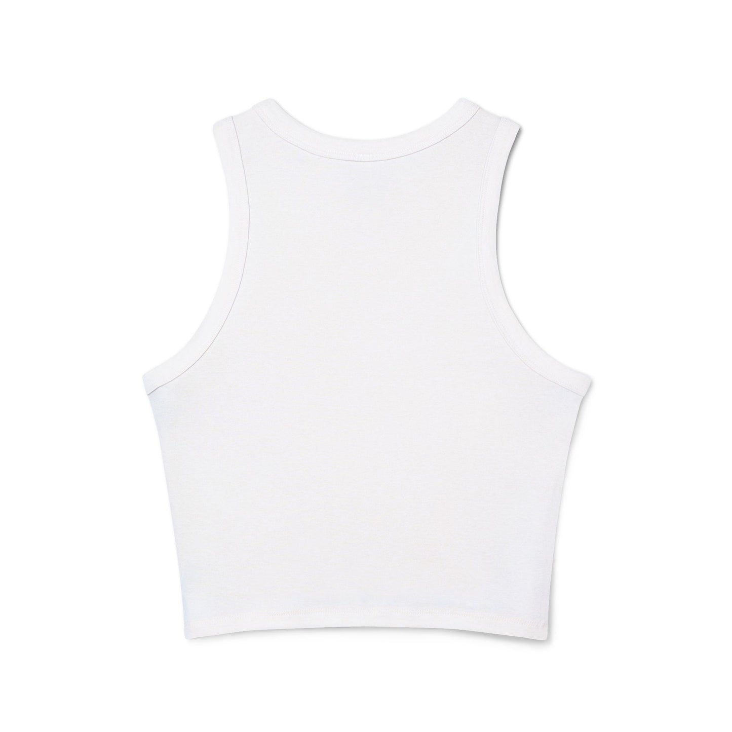 Salty Not Sorry Women's Micro Rib Racer Tank Top, Summer Crop Top, Nautical Inspired Apparel, Beachwear, Gift for Sailors, Casual Outfit