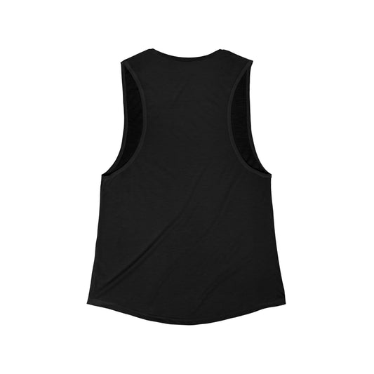 Bold Graphic Tank Top, Women's Flowy Muscle Tank, Casual Summer Wear, Festival Outfit, Gift for Her, Bohemian Style